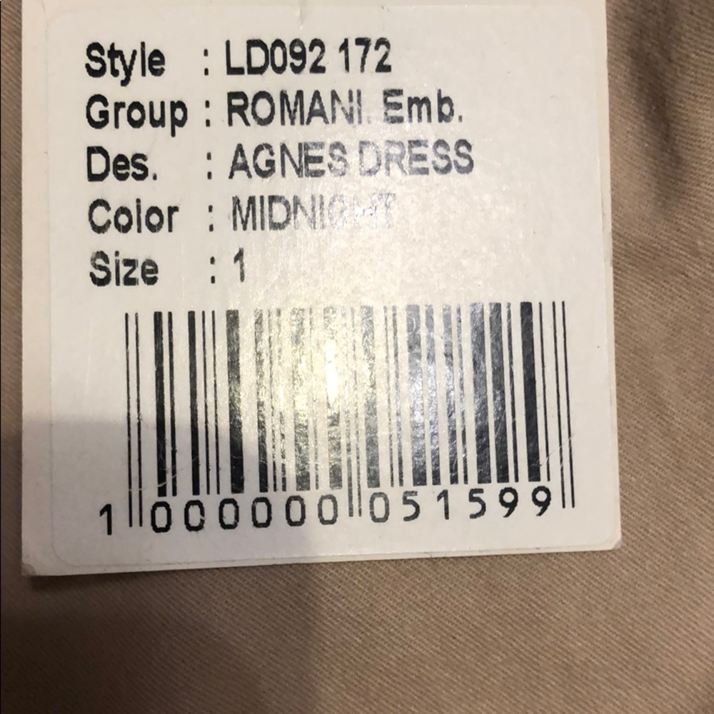 LoveShackFancy Agnes dress Navy 1 NWT - Picture 2 of 8